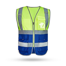 Custom Logo With Pockets Construction Wholesale High Visibility Reflective Safety Vest